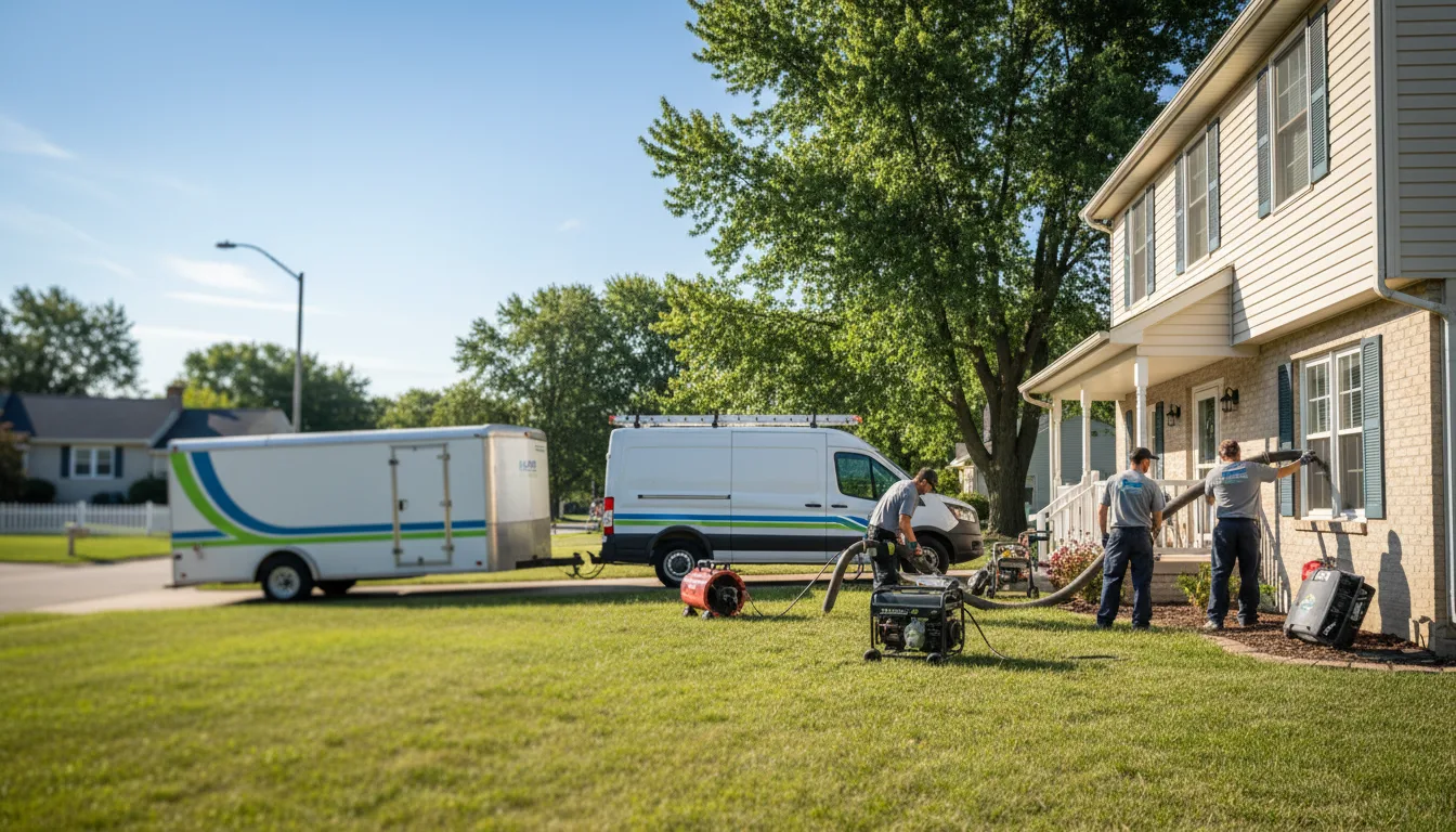 Flooded Basement Restoration And Cleanup With Repair in Lake Linden, MI near me
